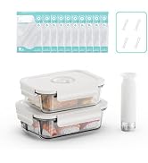 新品 真空シールガラス食品保存容器、真空調理バッグ付き、ランチ用の密閉ロック蓋付 Amazon｜真空シールガラス食品保存容器、ランチ用の密閉ロック蓋付き